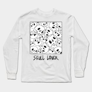 Skull Lover Not Glitch Long Sleeve T-Shirt